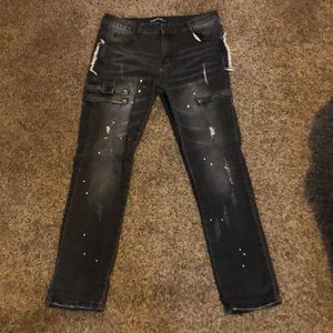 Men’s Grey Skinny Jeans